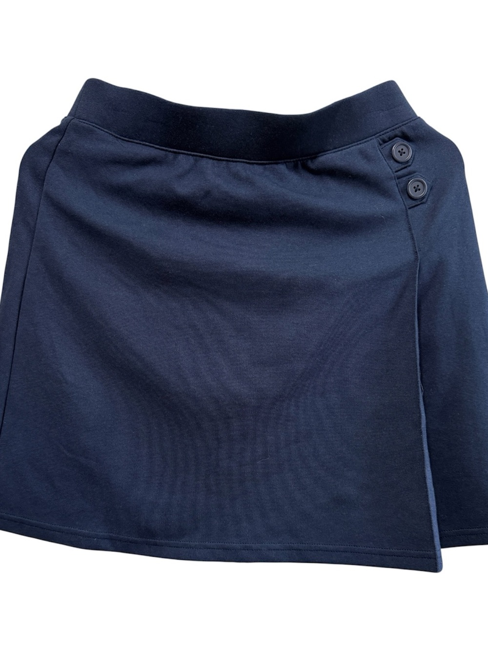 Cat & Jack Navy Blue School Uniform Skort Girls Size XL 14 Stretch Wrap Front